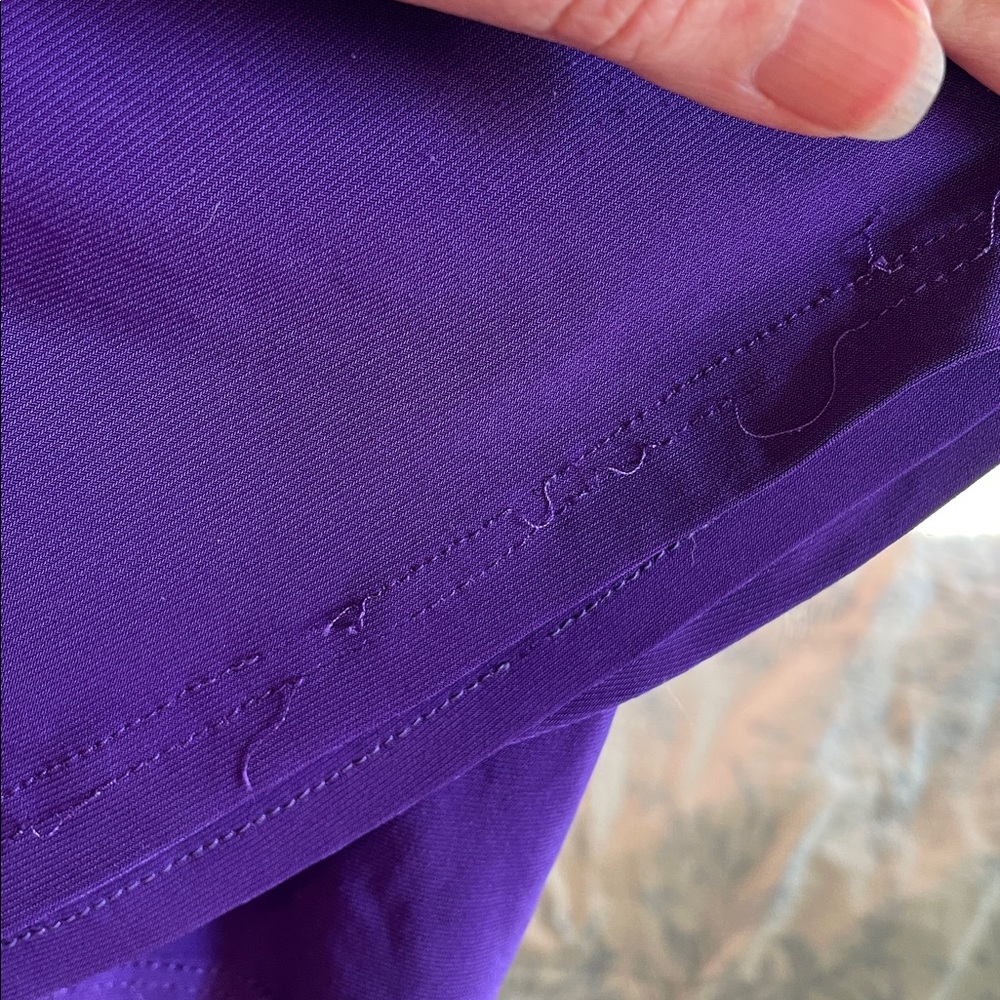 CHAPS Vibrant Purple Asymmetrical Dress - Picture 8 of 8